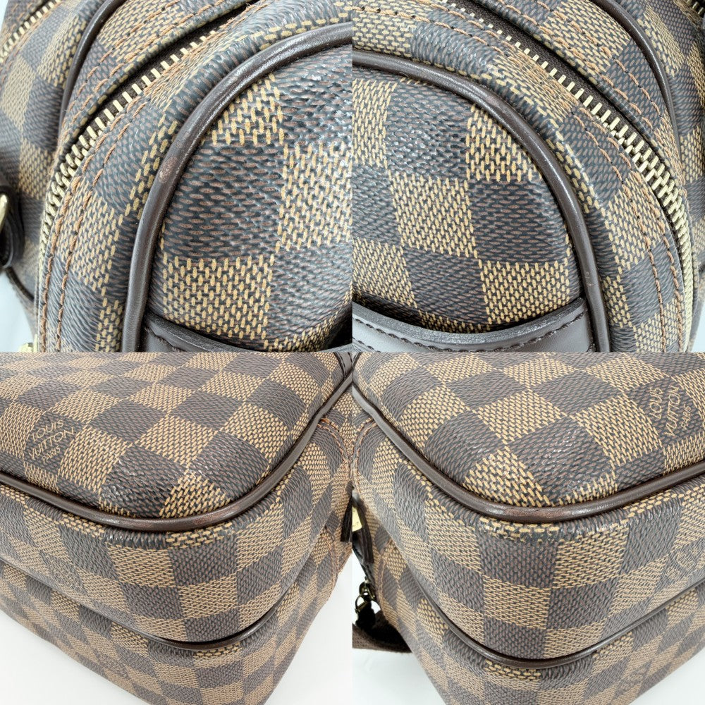 【開店SALE】 LOUIS VUITTON ルイヴィトン ショルダーバッグ SPオーダー リポーターPM スペシャルオーダー イニシャル入り N45253 ダミエキャンバス ブラウン 茶 ゴールド金具 メンズ【中古品】