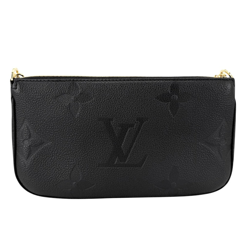 【開店SALE】 LOUIS VUITTON ルイヴィトン 2WAY ミュルティポシェットアクセソワール ミニハンドバッグ ショルダーバッグ ノワール 黒 M80399 モノグラムアンプラント ブラック 黒 ゴールド金具 レディース【中古品】
