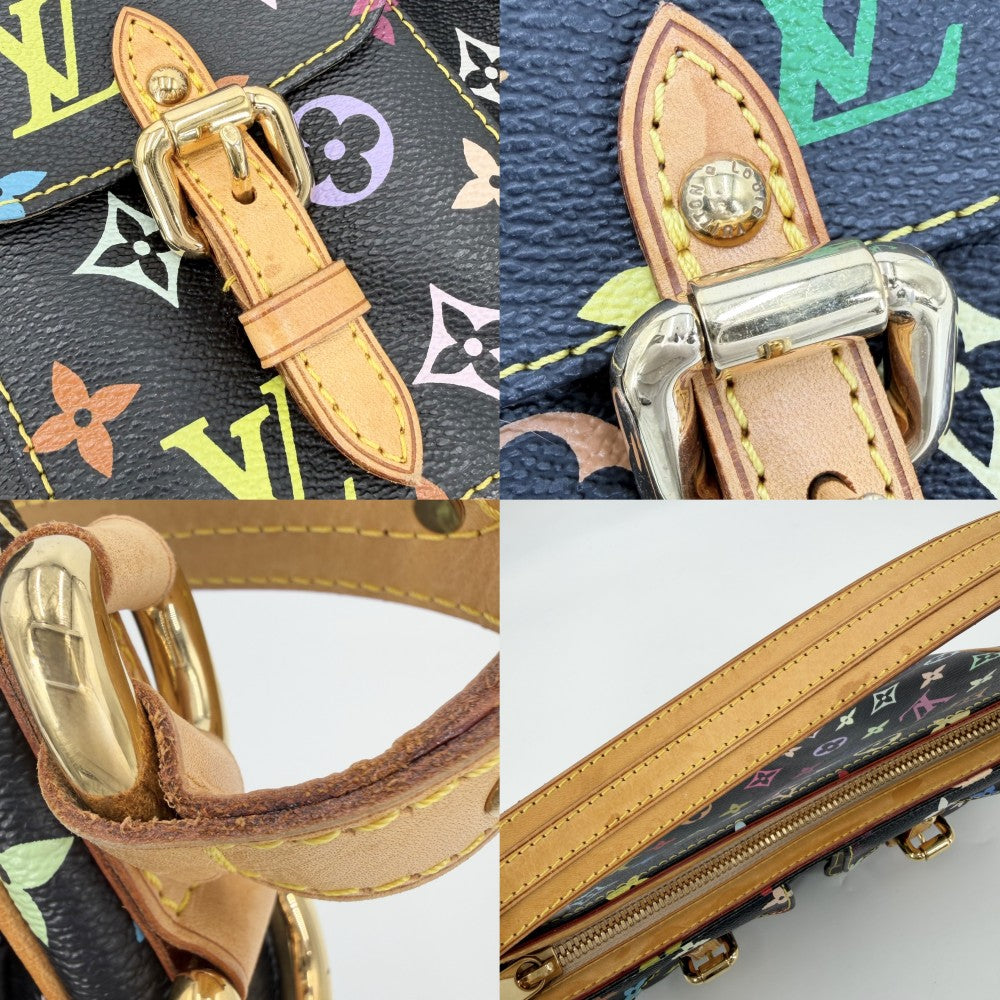 LOUIS VUITTON ルイヴィトン ショルダーバッグ ロッジPM ブラック 黒 M40054 モノグラムマルチカラー ノワール マルチカラー ゴールド金具 レディース【中古品】