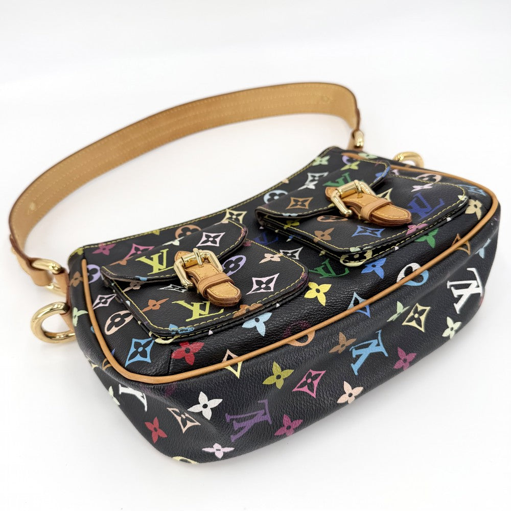 LOUIS VUITTON ルイヴィトン ショルダーバッグ ロッジPM ブラック 黒 M40054 モノグラムマルチカラー ノワール マルチカラー ゴールド金具 レディース【中古品】