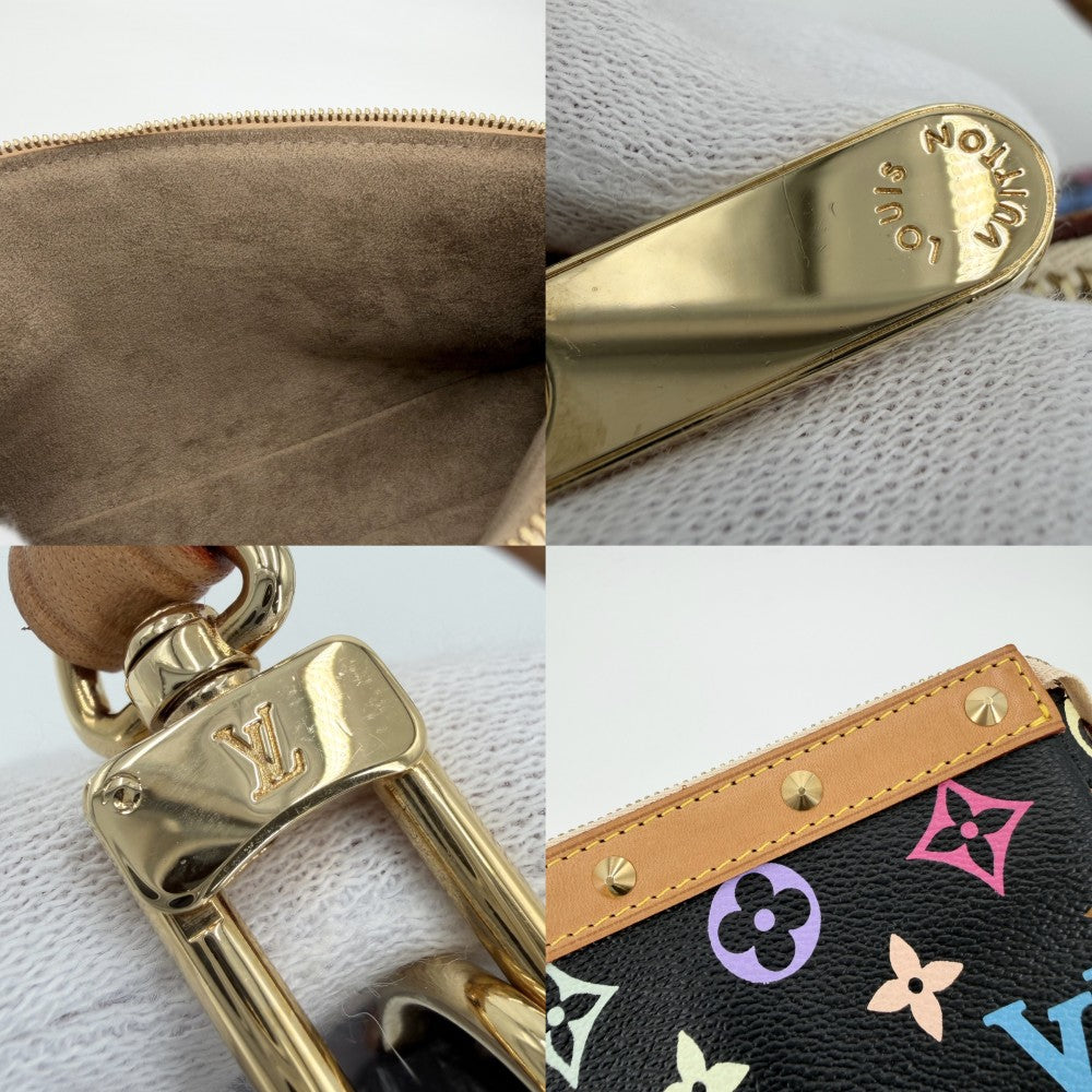 【開店SALE】 LOUIS VUITTON ルイヴィトン ハンドバッグ ポシェットアクセソワール アクセサリーポーチ ブラック 黒 M92648 モノグラムマルチカラー ノワール マルチカラー ゴールド金具 レディース【中古品】