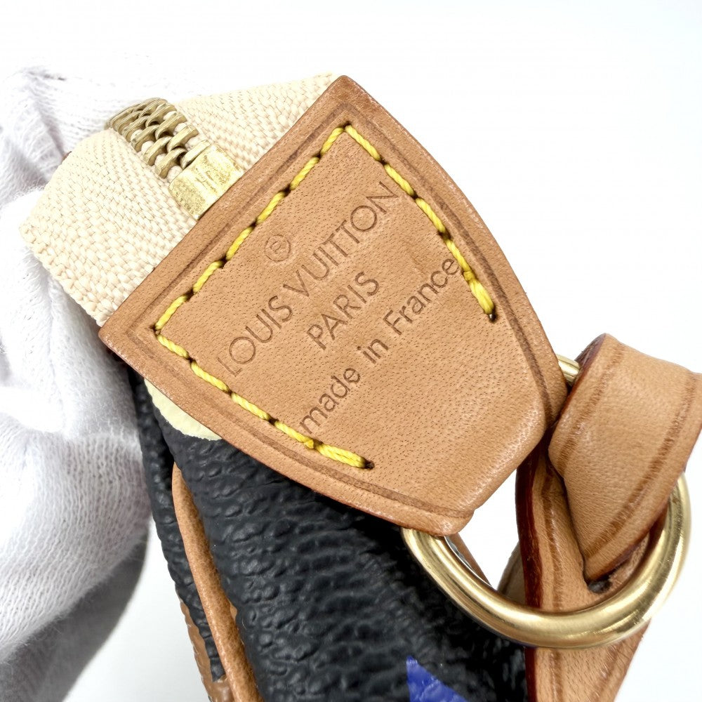 【開店SALE】 LOUIS VUITTON ルイヴィトン ハンドバッグ ポシェットアクセソワール アクセサリーポーチ ブラック 黒 M92648 モノグラムマルチカラー ノワール マルチカラー ゴールド金具 レディース【中古品】