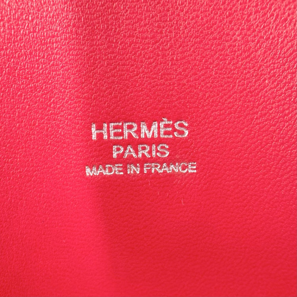 HERMES エルメス 2WAY ボリード35 ハンドバッグ ショルダーバッグ □N レザー レッド系 シルバー金具 レディース 2010年【中古品】