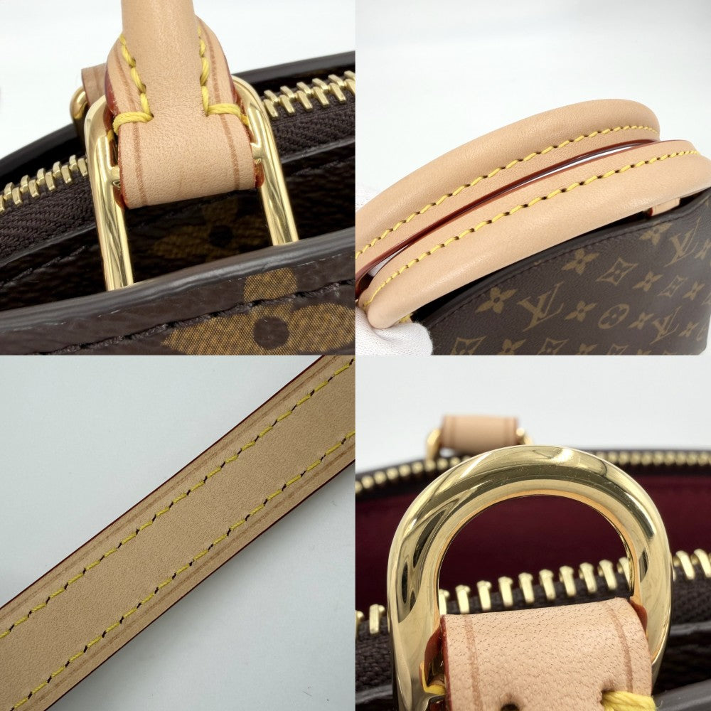 LOUIS VUITTON ルイヴィトン 2WAY モノグラム プティパレPM ハンドバッグ ショルダーバッグ 鞄 かばん M45900 ブラウン 茶 ゴールド金具 レディース【中古品】