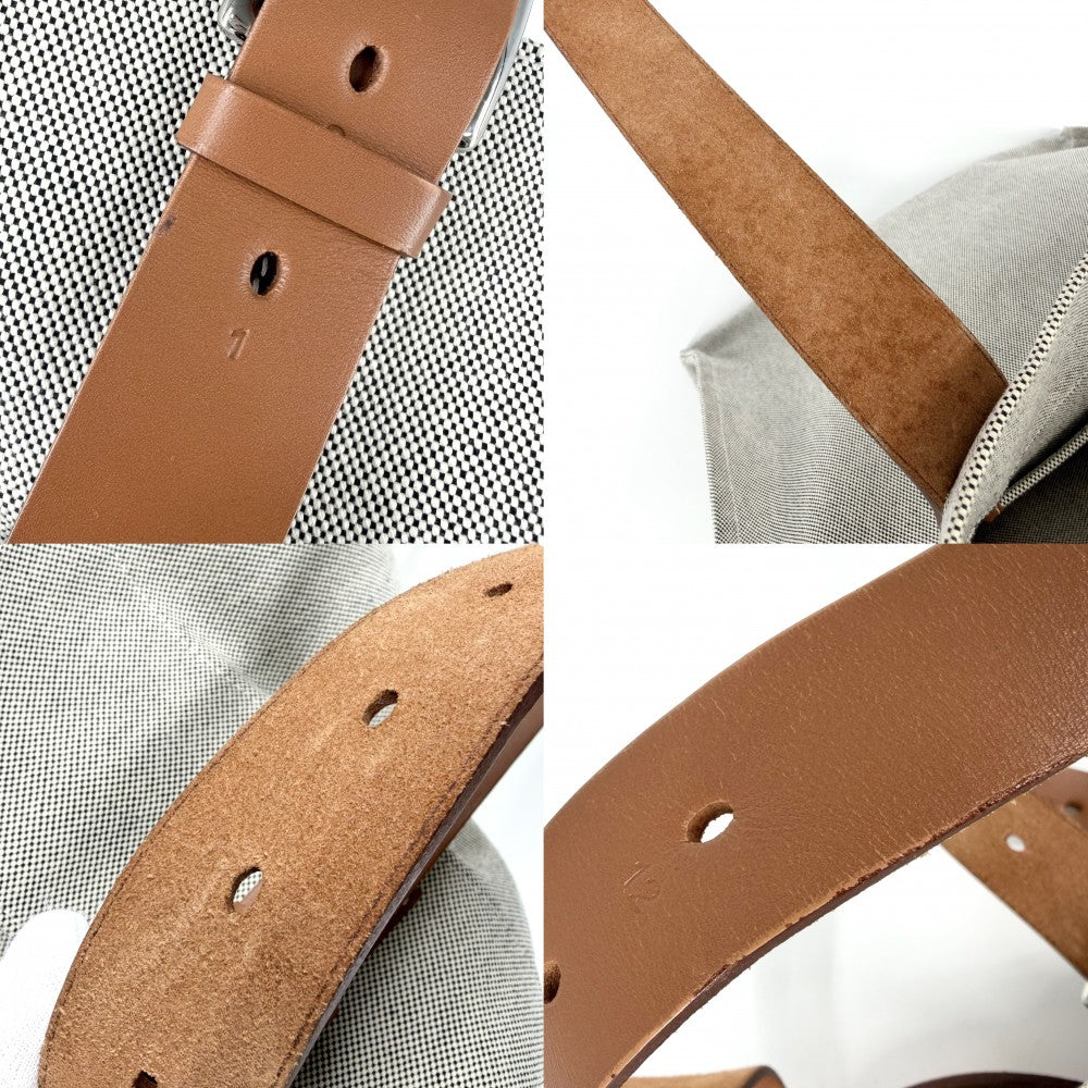 【開店SALE】 HERMES エルメス トートバッグ エトリヴィエール・ショッピング 刻印不鮮明 キャンバス レザー グレー系 ブラウン 茶 シルバー金具 ユニセックス【中古品】