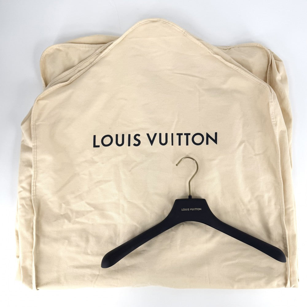 【開店SALE】 LOUIS VUITTON ルイヴィトン ブルゾン LVロゴフリース フード ボアジャケット アパレル 服 アウター 34 ブラウン 茶 ブラック 黒 ゴールド金具 冬 ウール アクリル ポリエステル レディース【中古品】