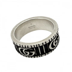【開店SALE】 GUCCI グッチ 指輪 ダブルG アクセサリー ジュエリー 小物 19サイズ シルバー925 約17.5号 551899 レディース 約10.6g【中古品】