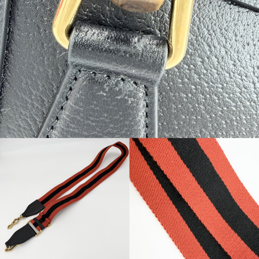 【開店SALE】 GUCCI グッチ 2WAY バンブー ダイアナ スモール トートバッグ ショルダーバッグ ハンドバッグ 702732 レザー ブラック 黒 ブラウン 茶 ゴールド金具 レディース【中古品】