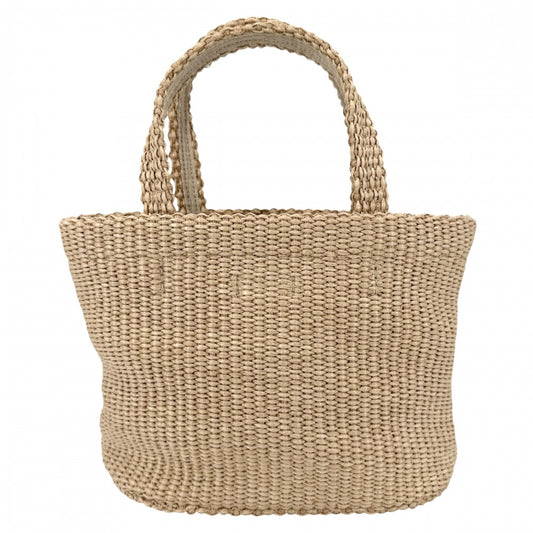 【開店SALE】 JIMMY CHOO ジミーチュウ 2WAY ビーチ トート イースト ウエスト ミニ ハンドバッグ ショルダーバッグ かごバッグ ラフィア ベージュ ゴールド金具 レディース【中古品】