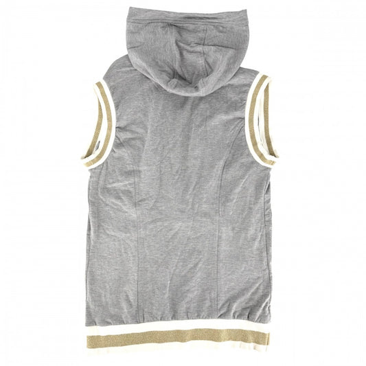 GUCCI グッチ トップス ノースリーブ スウェット Vネック 服 アパレル M 172266 グレー 春 夏 コットン メンズ【中古品】