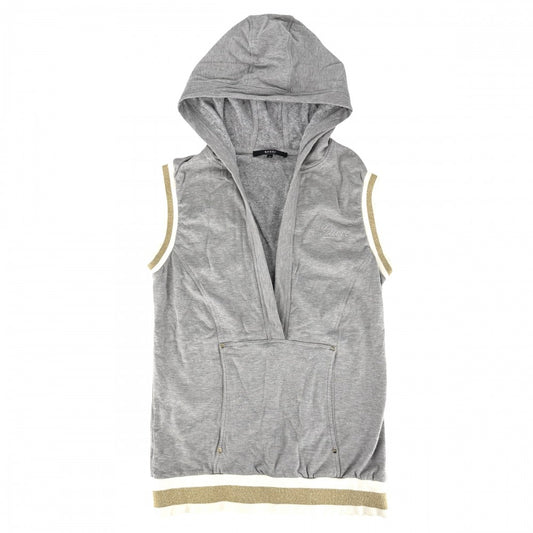 GUCCI グッチ トップス ノースリーブ スウェット Vネック 服 アパレル M 172266 グレー 春 夏 コットン メンズ【中古品】