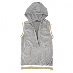 【開店SALE】 GUCCI グッチ トップス ノースリーブ スウェット Vネック 服 アパレル M 172266 グレー 春 夏 コットン メンズ【中古品】