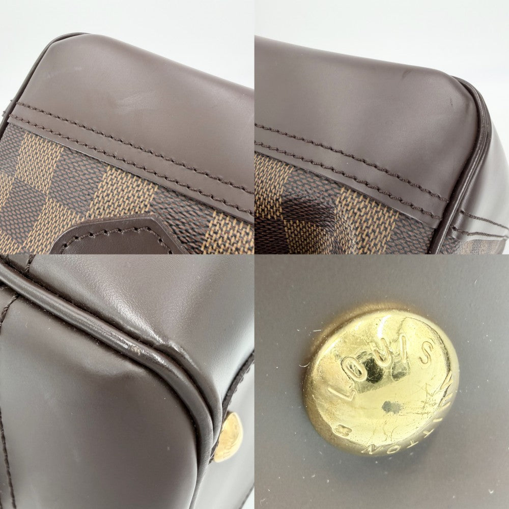 LOUIS VUITTON ルイヴィトン ハンドバッグ ナイツブリッジ N51201 ダミエキャンバス ブラウン 茶 ゴールド金具 レディース【中古品】