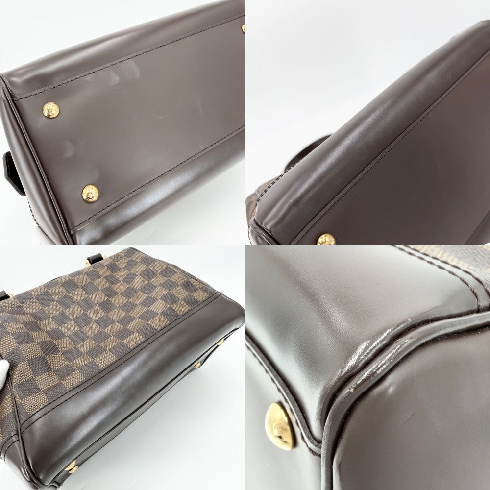 LOUIS VUITTON ルイヴィトン ハンドバッグ ナイツブリッジ N51201 ダミエキャンバス ブラウン 茶 ゴールド金具 レディース【中古品】