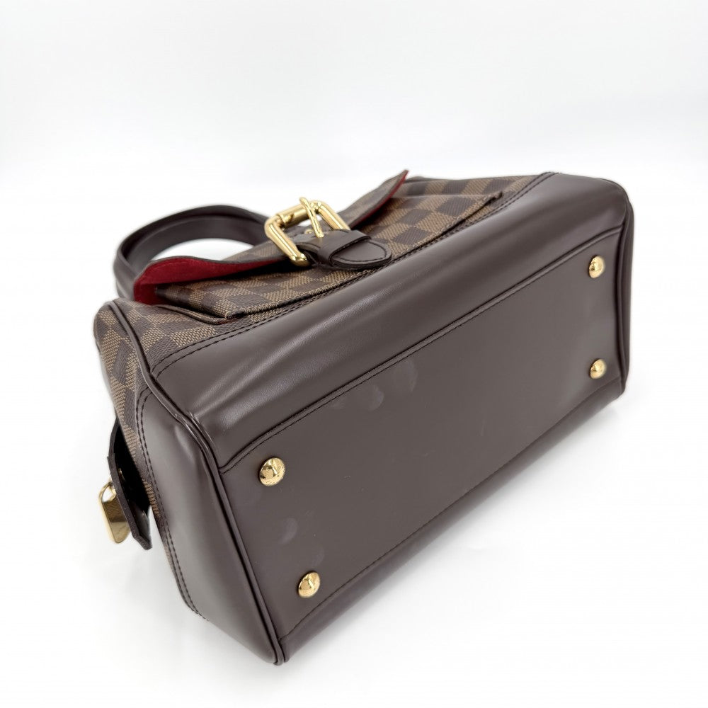 LOUIS VUITTON ルイヴィトン ハンドバッグ ナイツブリッジ N51201 ダミエキャンバス ブラウン 茶 ゴールド金具 レディース【中古品】