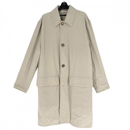 【秋物特集】 HERMES エルメス アウター ロングコート アパレル 服 50 ベージュ 春 秋 ナイロン ポリウレタン ユニセックス【中古品】