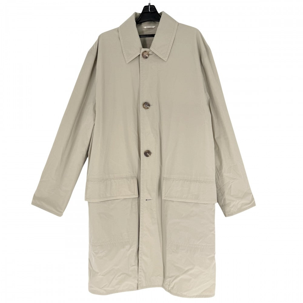 HERMES エルメス アウター ロングコート アパレル 服 50 ベージュ 春 秋 ナイロン ポリウレタン ユニセックス【中古品】