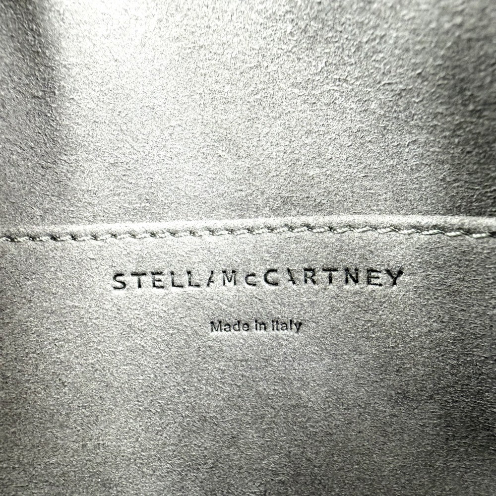 【開店SALE】 Stella McCartney ステラマッカートニー ショルダーバッグ パンチングロゴ カメラバッグ ポーチ付き かばん 鞄 700266 レザー グレー シルバー金具 レディース【中古品】