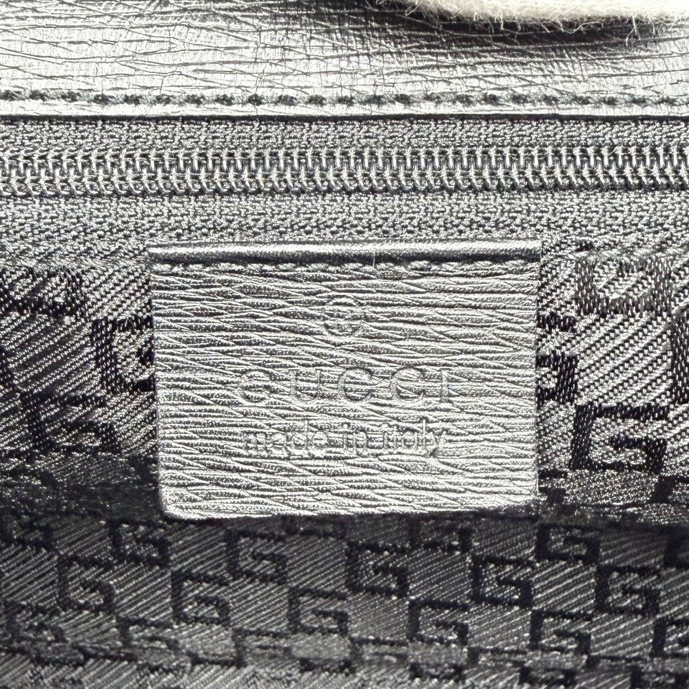 【開店SALE】 GUCCI グッチ ハンドバッグ ワンショルダーバッグ ジャッキー かばん 鞄 002 1067 レザー ブラック 黒 シルバー金具 レディース【中古品】