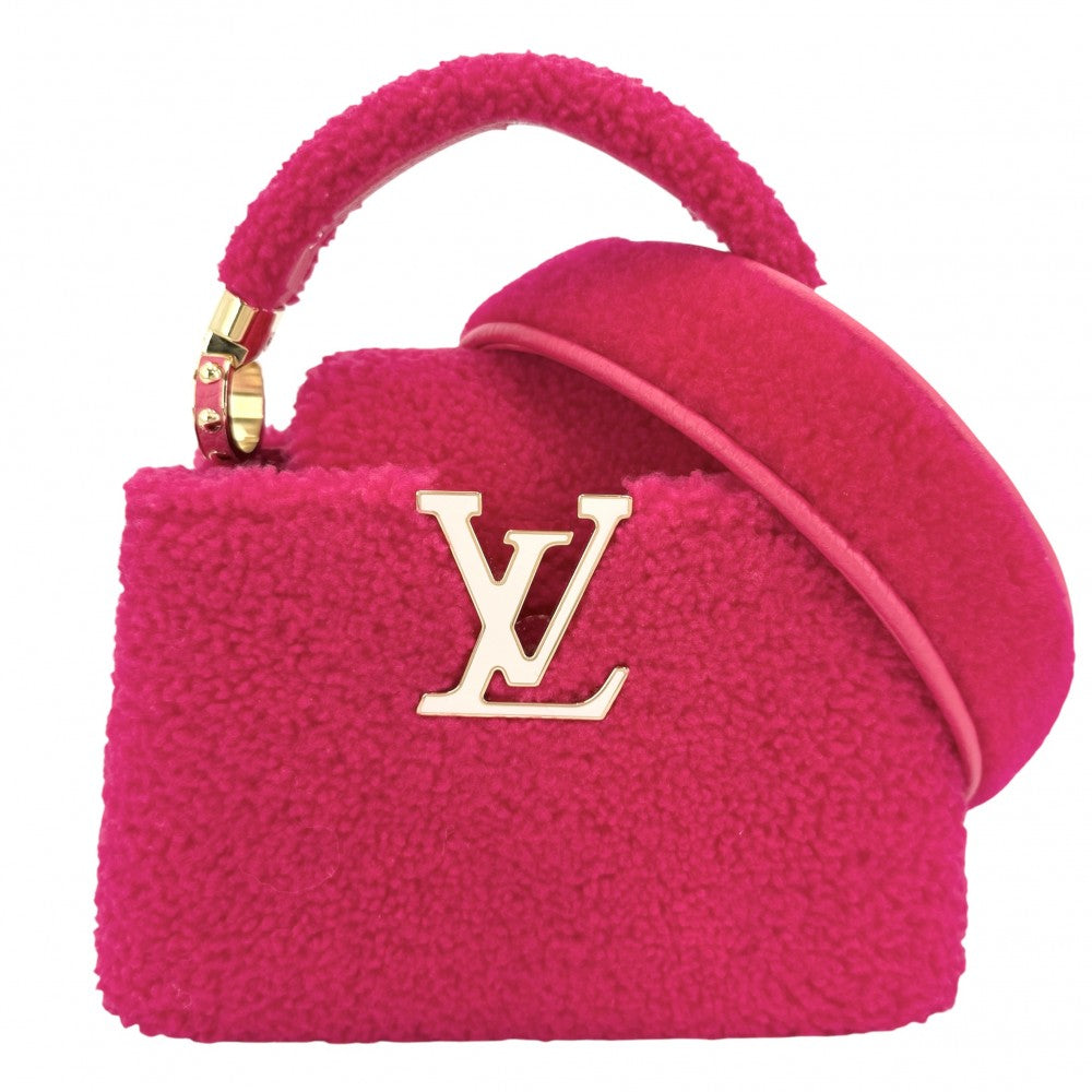 LOUIS VUITTON ルイヴィトン 2WAY カプシーヌMINI ハンドバッグ ショルダーバッグ M21048 シアリング ホットピンク ゴールド金具 レディース【中古品】