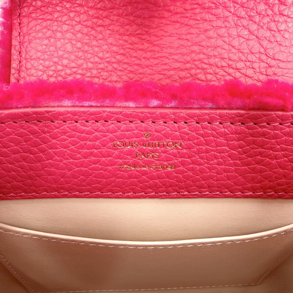 LOUIS VUITTON ルイヴィトン 2WAY カプシーヌMINI ハンドバッグ ショルダーバッグ M21048 シアリング ホットピンク ゴールド金具 レディース【中古品】