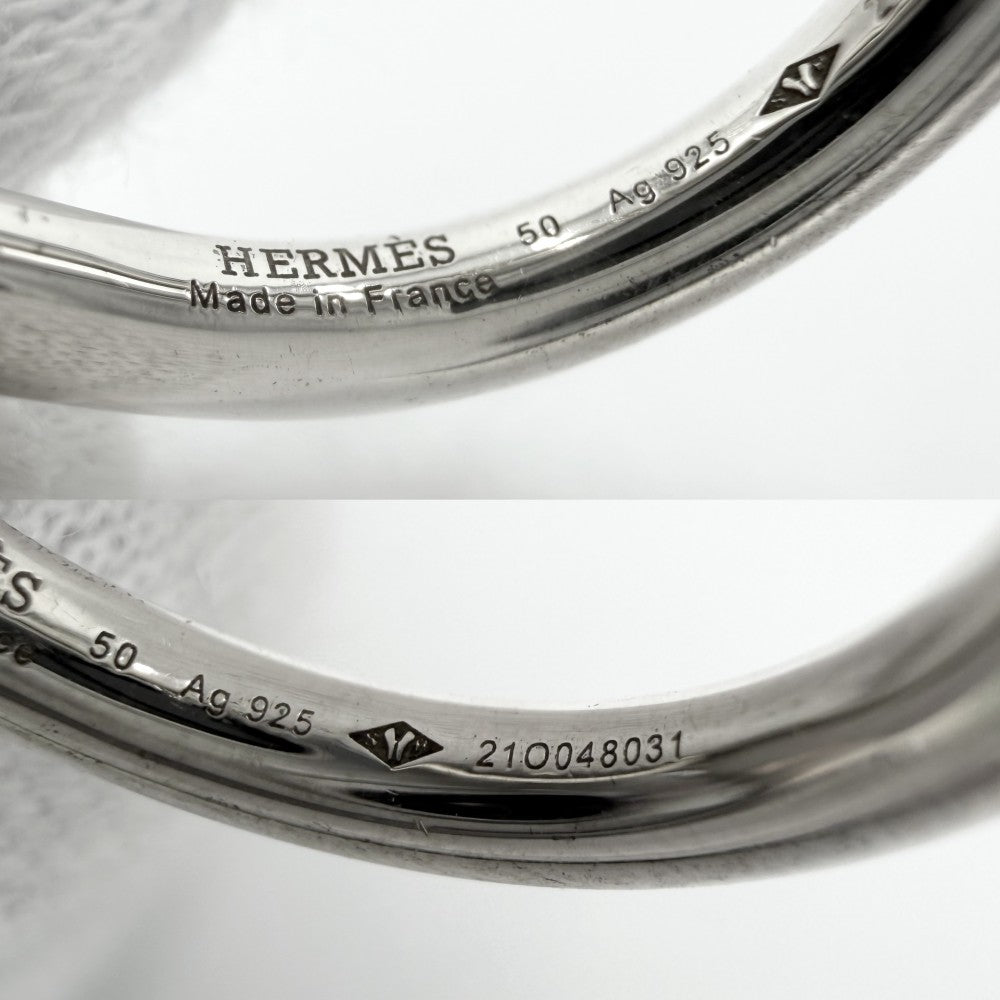 HERMES エルメス 指輪 エシャペMM リング ジュエリー アクセサリー 小物 50サイズ シルバー925 約8号 レディース 約9.0g【中古品】