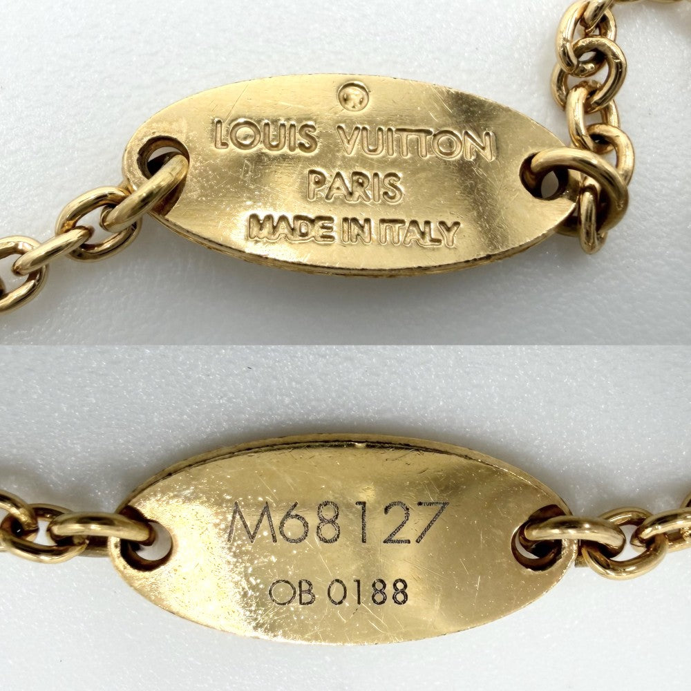 LOUIS VUITTON ルイヴィトン ブレスレット フラワーフル アクセサリー M68127 ゴールド レディース 約4.1g【中古品】