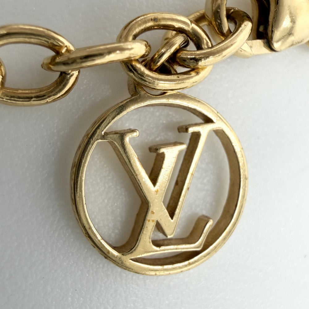 LOUIS VUITTON ルイヴィトン ブレスレット フラワーフル アクセサリー M68127 ゴールド レディース 約4.1g【中古品】