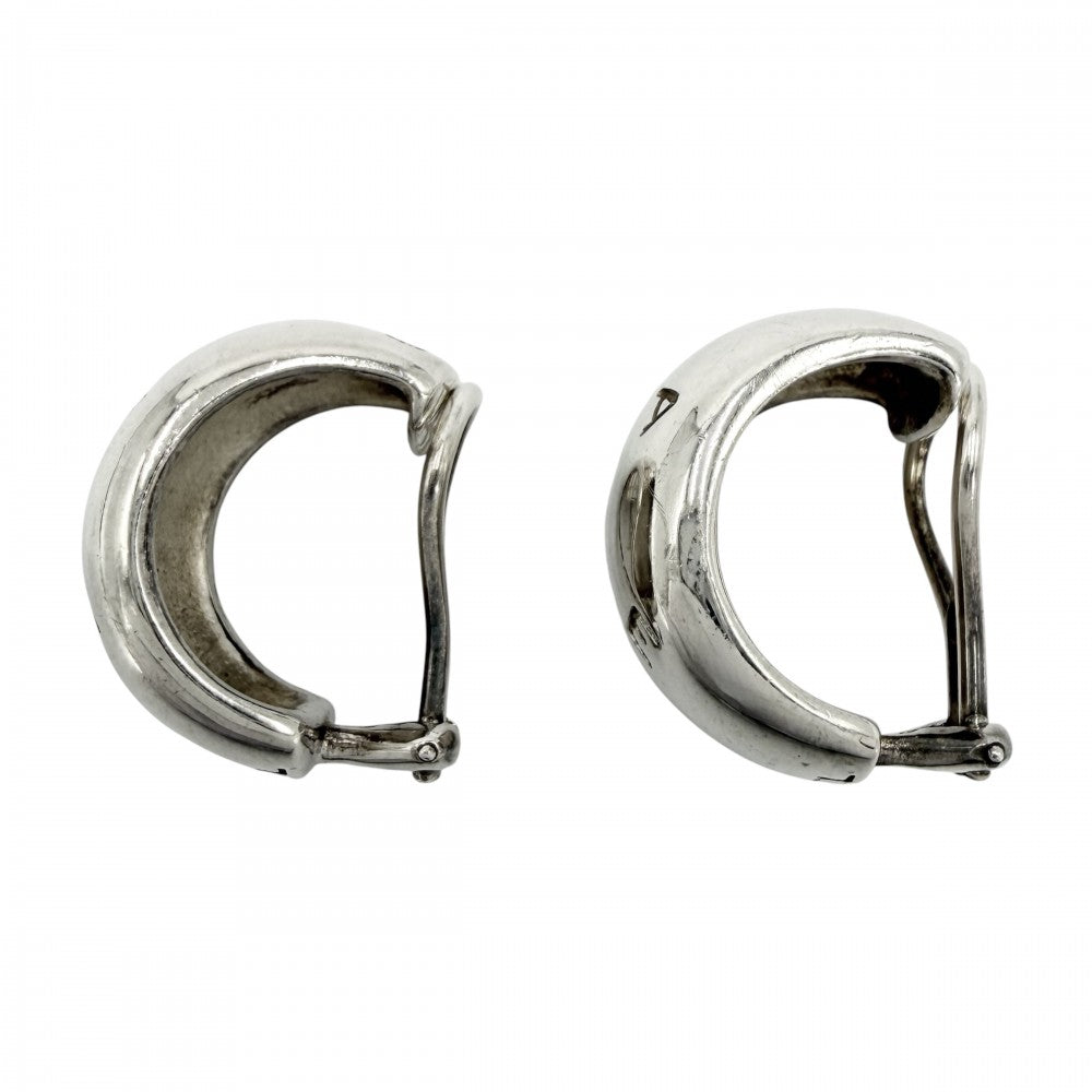 CHANEL シャネル イヤリング ロゴ ヴィンテージ アクセサリー シルバー925 レディース 約18.8g【中古品】