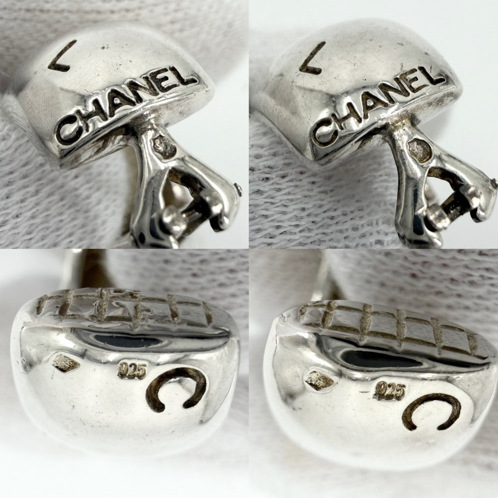 CHANEL シャネル イヤリング ロゴ ヴィンテージ アクセサリー シルバー925 レディース 約18.8g【中古品】