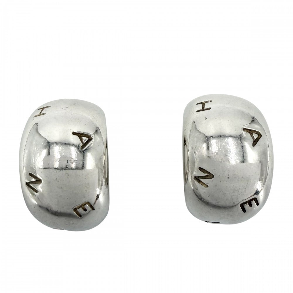 CHANEL シャネル イヤリング ロゴ ヴィンテージ アクセサリー シルバー925 レディース 約18.8g【中古品】