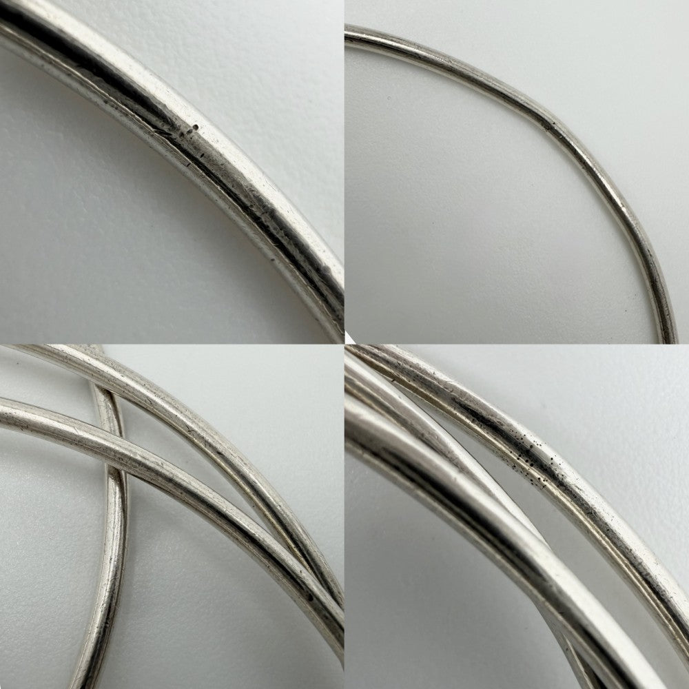 TIFFANY&Co. ティファニー バングル ブレスレット ハート ジュエリー アクセサリー 3連 シルバー925 レディース 約22.6g【中古品】