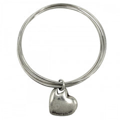TIFFANY&Co. ティファニー バングル ブレスレット ハート ジュエリー アクセサリー 3連 シルバー925 レディース 約22.6g【中古品】
