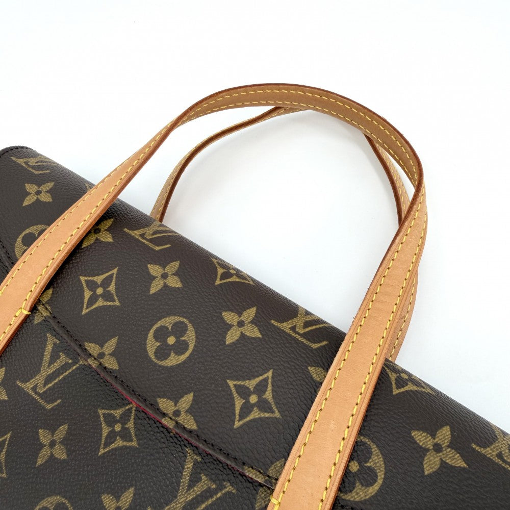 LOUIS VUITTON ルイヴィトン ハンドバッグ ソナチネ M51902 モノグラムキャンバス ブラウン 茶 ゴールド金具 レディース【中古品】