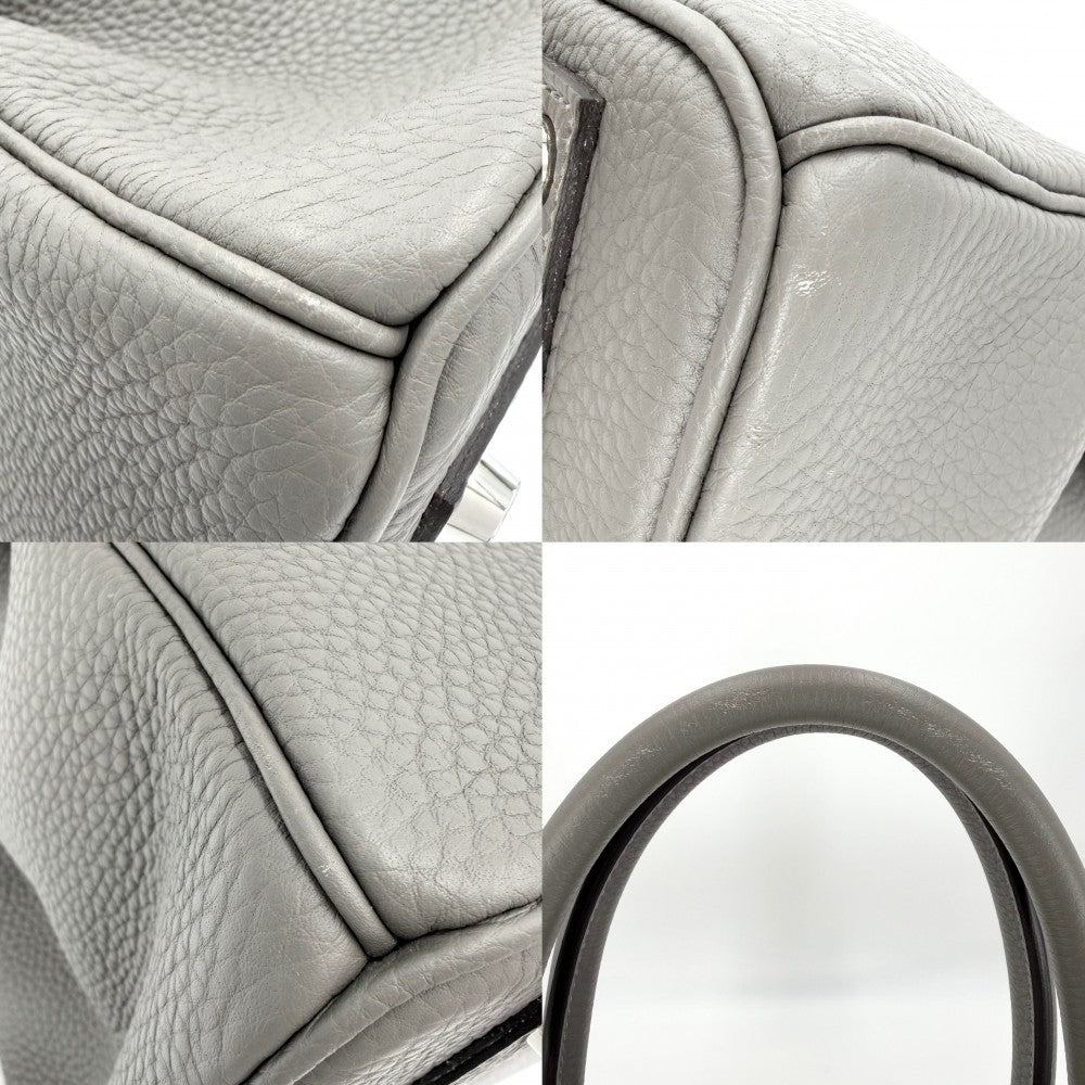 HERMES エルメス ハンドバッグ バーキン40 内縫い グレー メンズ レディース W刻印 トゴ グリメイヤー シルバー金具 ユニセックス 2024年【中古品】