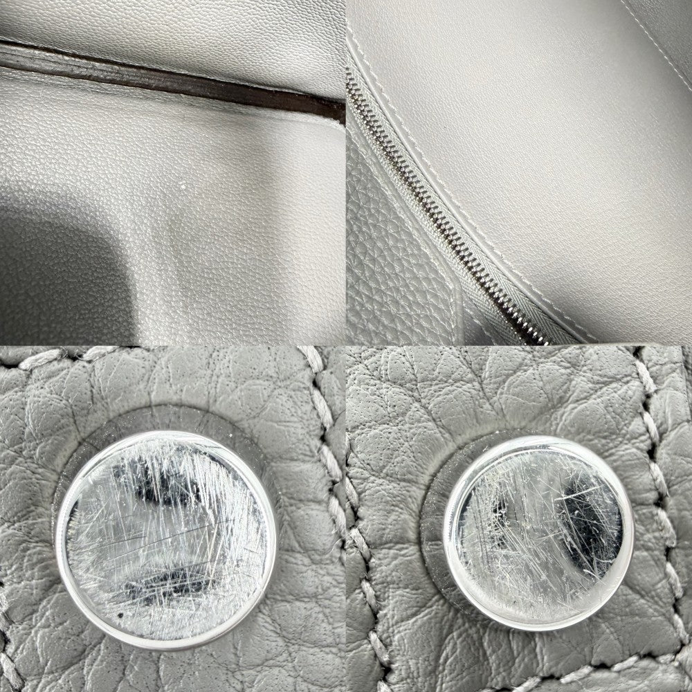 HERMES エルメス ハンドバッグ バーキン40 内縫い グレー メンズ レディース W刻印 トゴ グリメイヤー シルバー金具 ユニセックス 2024年【中古品】