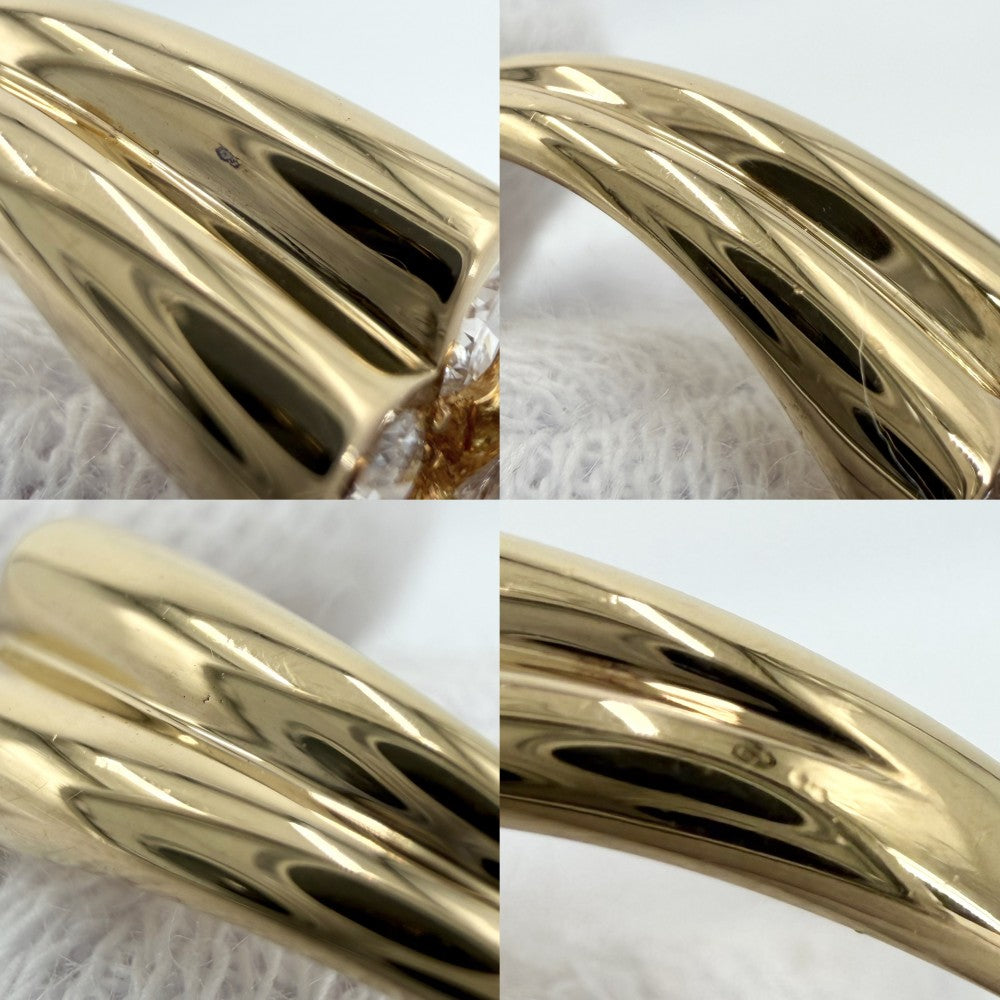 Van Cleef & Arpels ヴァンクリーフ＆アーペル 指輪 セリアリング アクセサリー ジュエリー ヴィンテージ Au750 18金YG K18イエローゴールド ダイヤモンド0.54ct 約11号 ゴールド レディース 約4.0g【中古品】