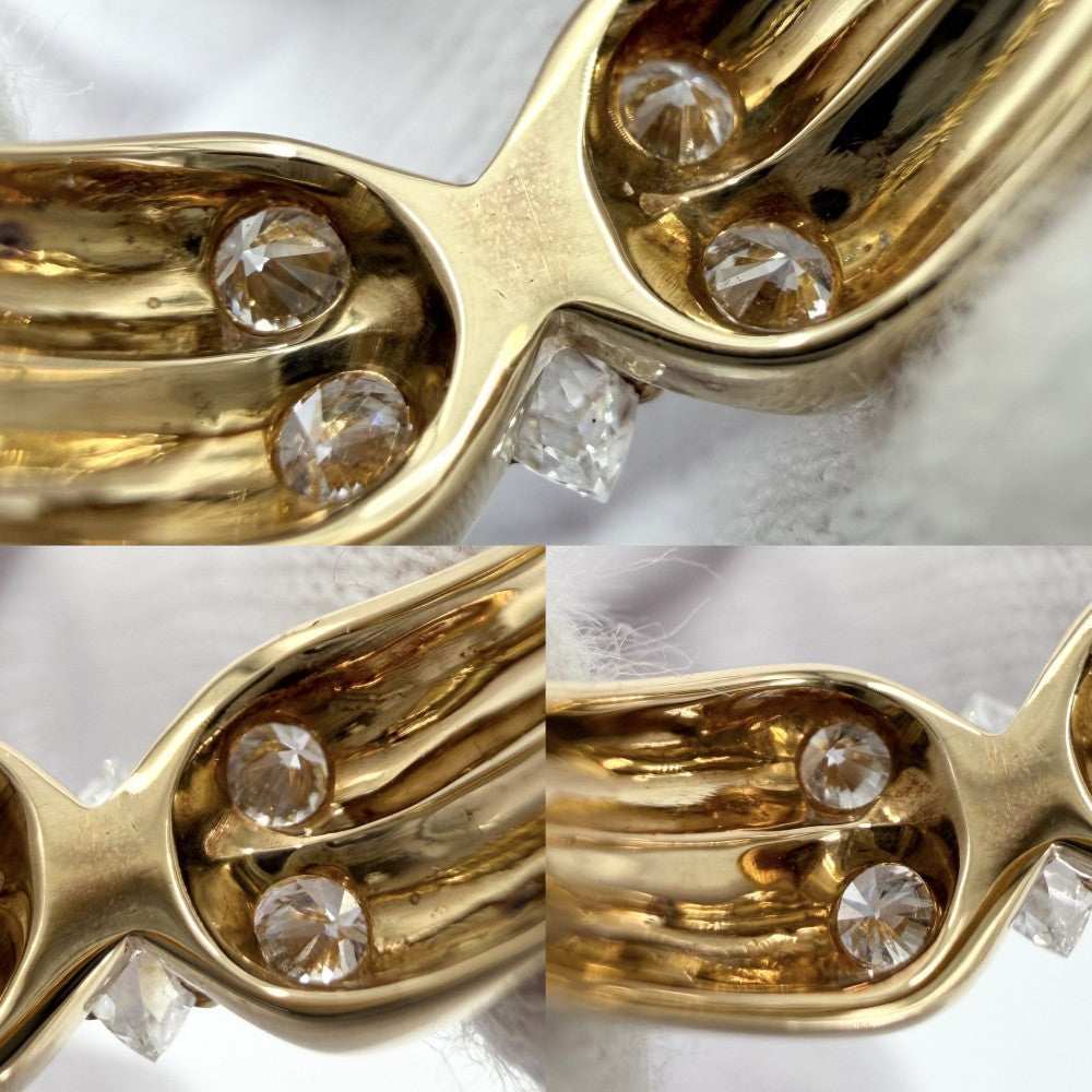 Van Cleef & Arpels ヴァンクリーフ＆アーペル 指輪 セリアリング アクセサリー ジュエリー ヴィンテージ Au750 18金YG K18イエローゴールド ダイヤモンド0.54ct 約11号 ゴールド レディース 約4.0g【中古品】