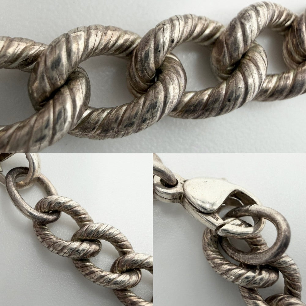 TIFFANY&Co. ティファニー ネックレス ツイストロープ チェーン ジュエリー アクセサリー シルバー925 メンズ 約48.9g【中古品】
