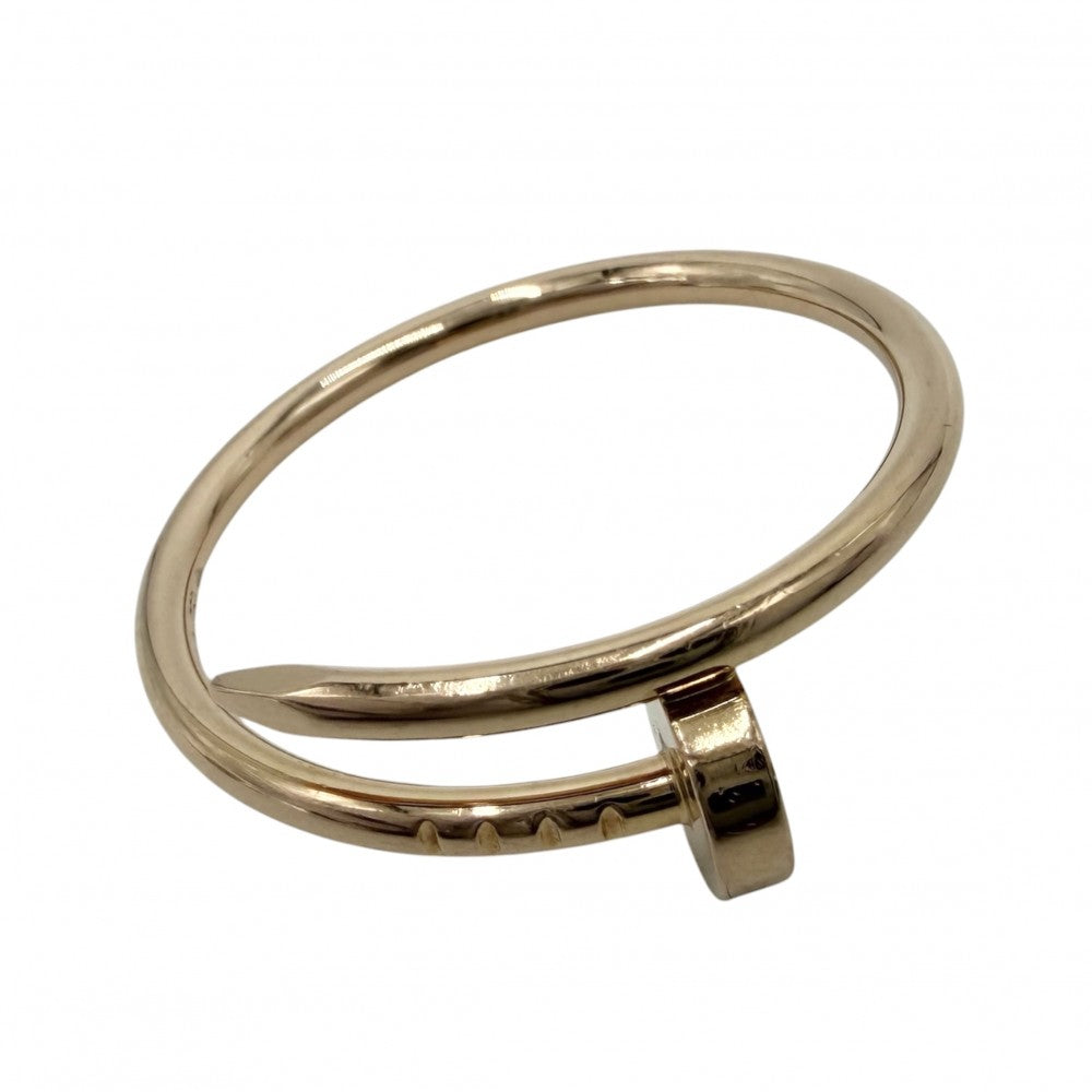CARTIER カルティエ 指輪 ジュストアンクル リング ジュエリー 釘 アクセサリー Au750 18金PG 63サイズ K18ピンクゴールド 約21号 メンズ 約3.9g【中古品】