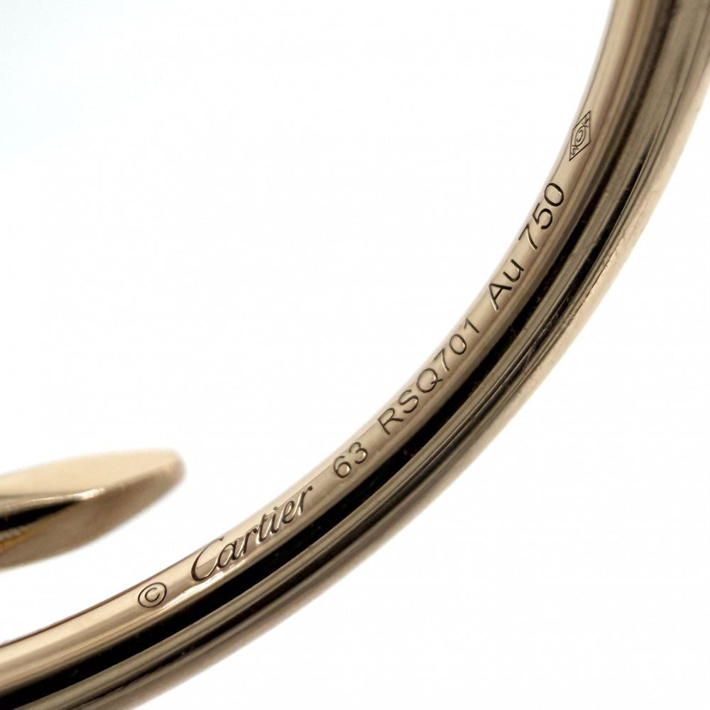 CARTIER カルティエ 指輪 ジュストアンクル リング ジュエリー 釘 アクセサリー Au750 18金PG 63サイズ K18ピンクゴールド 約21号 メンズ 約3.9g【中古品】