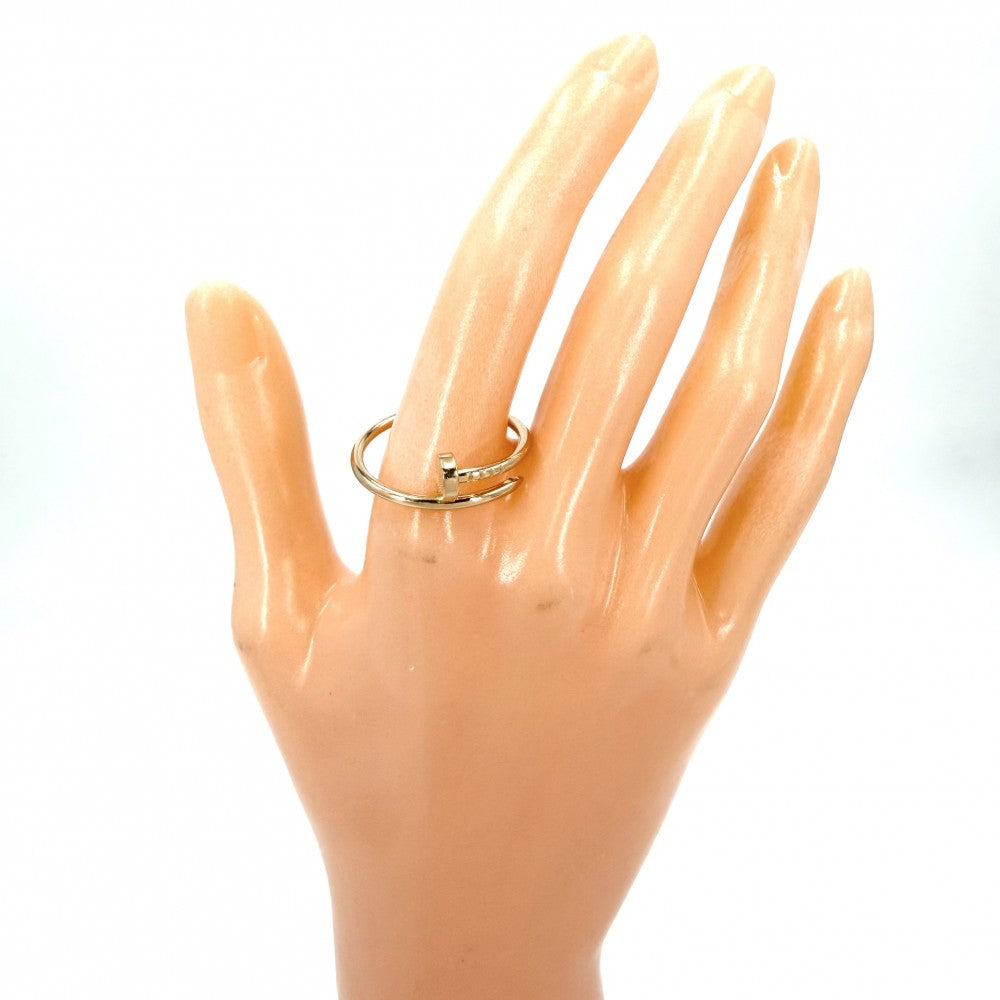 CARTIER カルティエ 指輪 ジュストアンクル リング ジュエリー 釘 アクセサリー Au750 18金PG 63サイズ K18ピンクゴールド 約21号 メンズ 約3.9g【中古品】