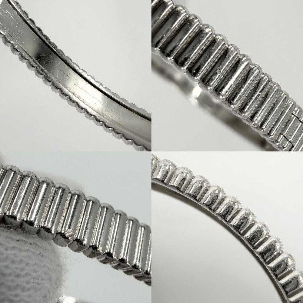 Boucheron ブシュロン バングル キャトルグログラン ジュエリー アクセサリー ブレスレット 18金WG Au750 K18ホワイトゴールド レディース 約21.8g【中古品】