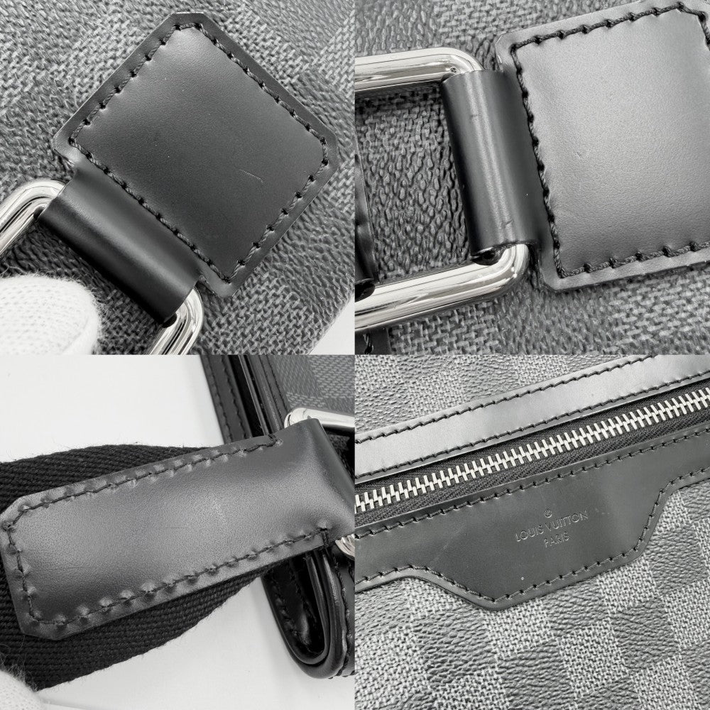 LOUIS VUITTON ルイヴィトン ショルダーバッグ ダミエグラフィット トマス かばん 鞄 N58028 ブラック 黒 シルバー金具 メンズ【中古品】