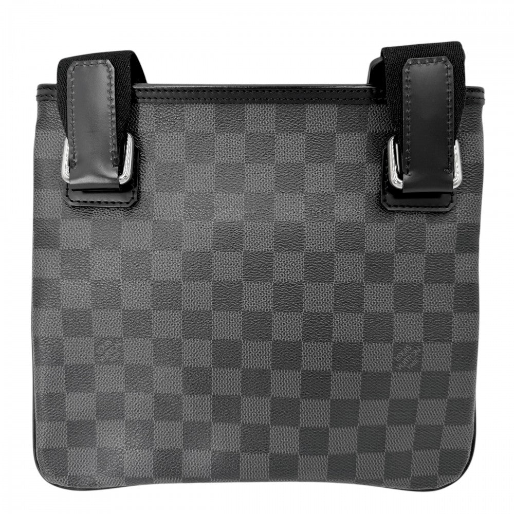 LOUIS VUITTON ルイヴィトン ショルダーバッグ ダミエグラフィット トマス かばん 鞄 N58028 ブラック 黒 シルバー金具 メンズ【中古品】