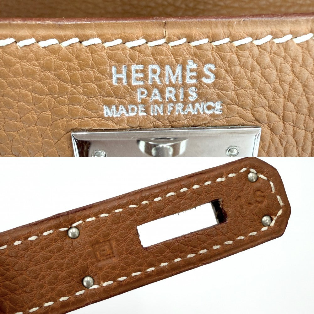 HERMES エルメス 2WAY ケリー32 ショルダーバッグ ハンドバッグ 内縫い 鞄 かばん □E刻印 レザー ブラウン 茶 ゴールド金具 レディース 2001年【中古品】