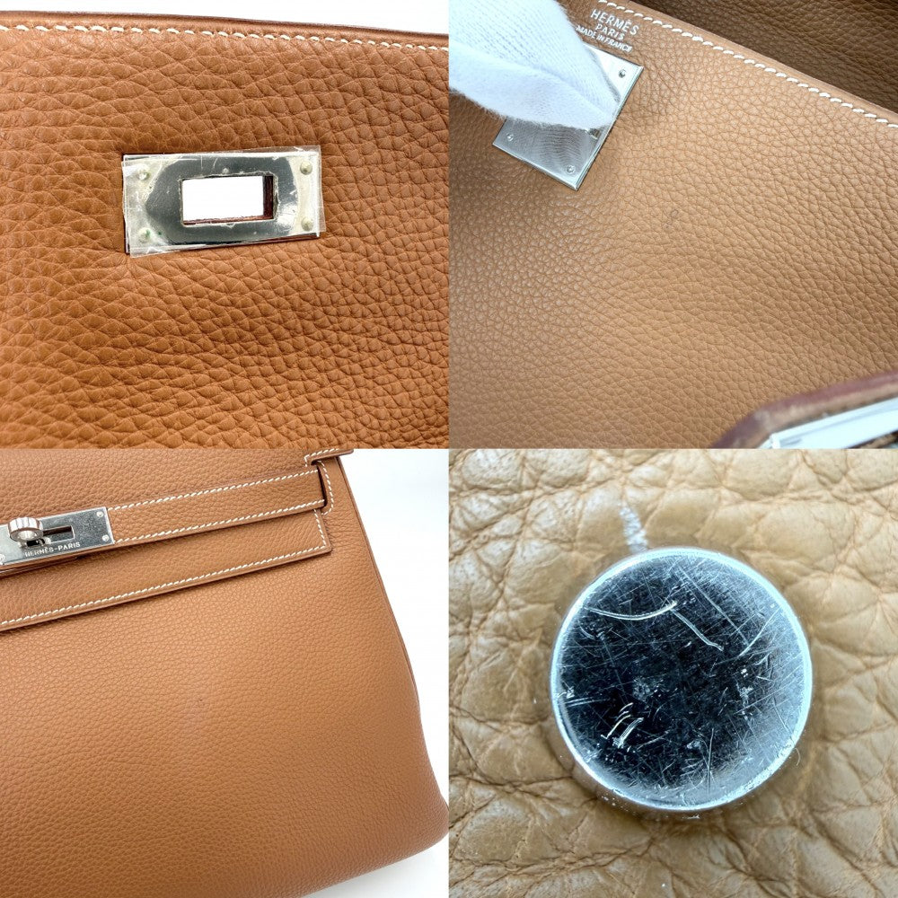 HERMES エルメス 2WAY ケリー32 ショルダーバッグ ハンドバッグ 内縫い 鞄 かばん □E刻印 レザー ブラウン 茶 ゴールド金具 レディース 2001年【中古品】