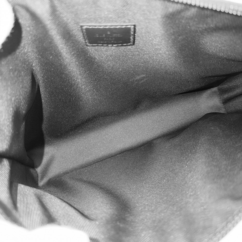 LOUIS VUITTON ルイヴィトン クラッチバッグ LVアエログラム ポシェット・IPAD セカンドバッグ ブラック 黒 かばん 鞄 M69837 レザー ノワール ブラック金具 メンズ【中古品】