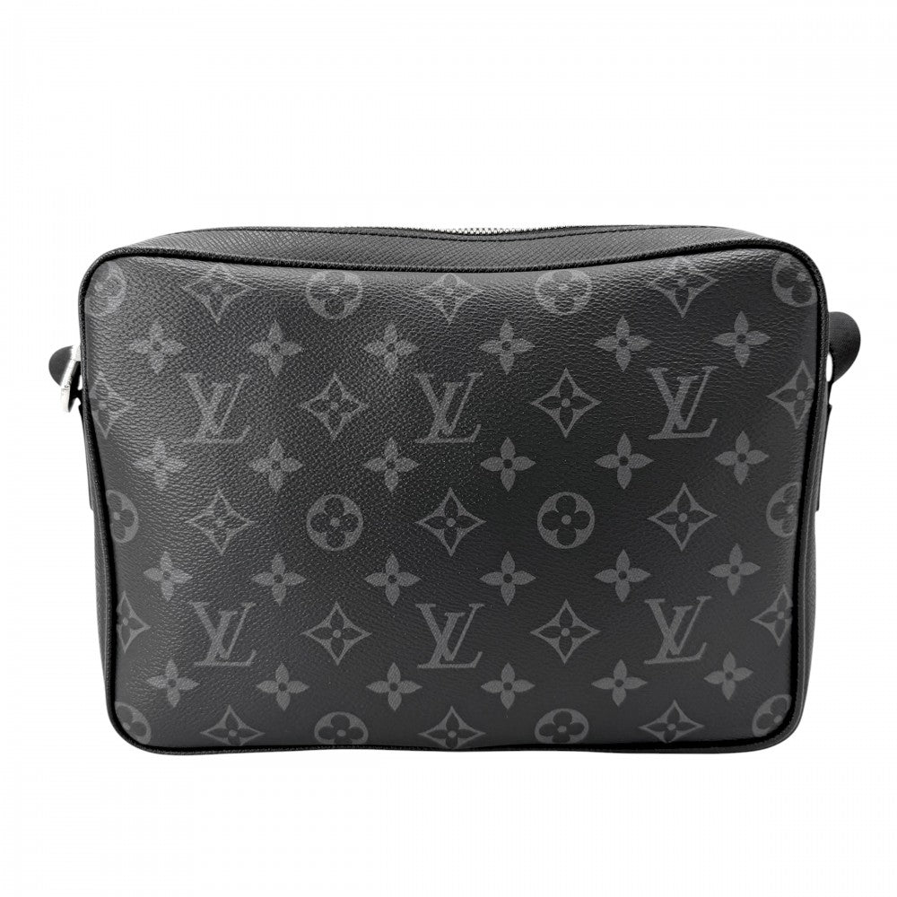 LOUIS VUITTON ルイヴィトン ショルダーバッグ タイガラマ アウトドアメッセンジャーPM モノグラムエクリプス M30233 ブラック 黒 シルバー金具 メンズ【中古品】