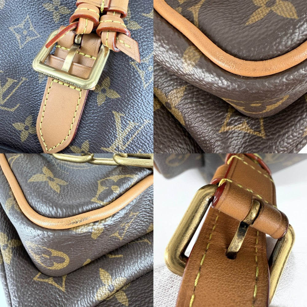LOUIS VUITTON ルイヴィトン リュック トリオバックパック M44658 モノグラムキャンバス ブラウン 茶 ゴールド金具 メンズ【中古品】